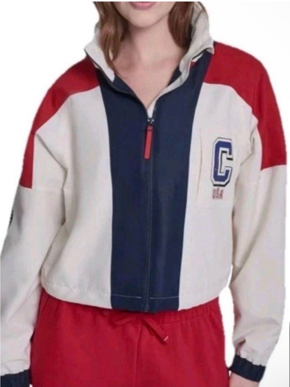 Champion Women's Colorblock Track Jacket USA Sz Sm NWT